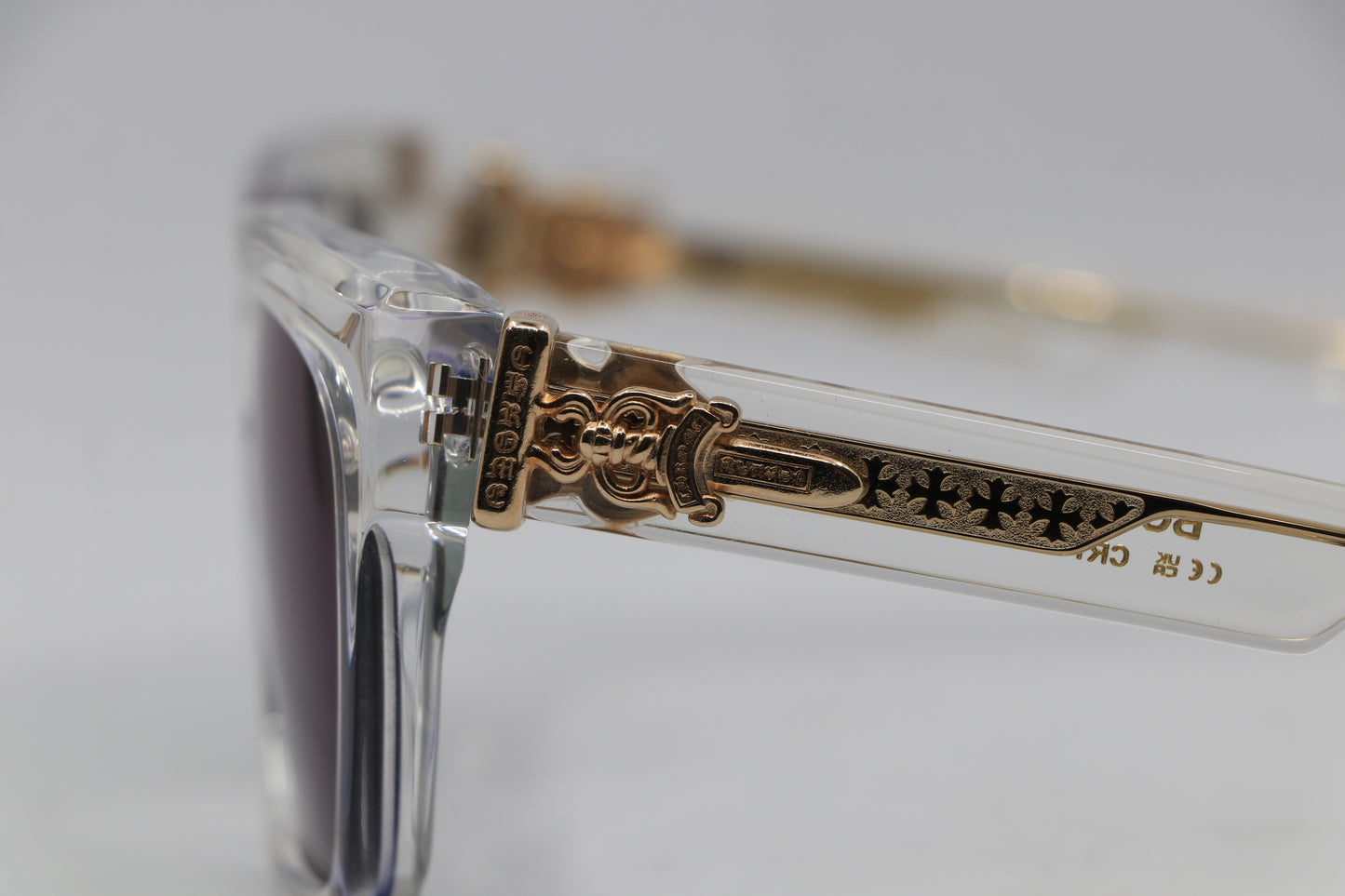 Chrome Hearts Box Officer Sunglasses Crystal| AVNTGRDNY NYC