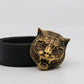 Gucci Brass Feline Belt Size 36