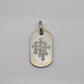 Chrome Hearts Cemetery Dog Tag Pendant .925 Silver 1998 | AVNTGRDNY NYC