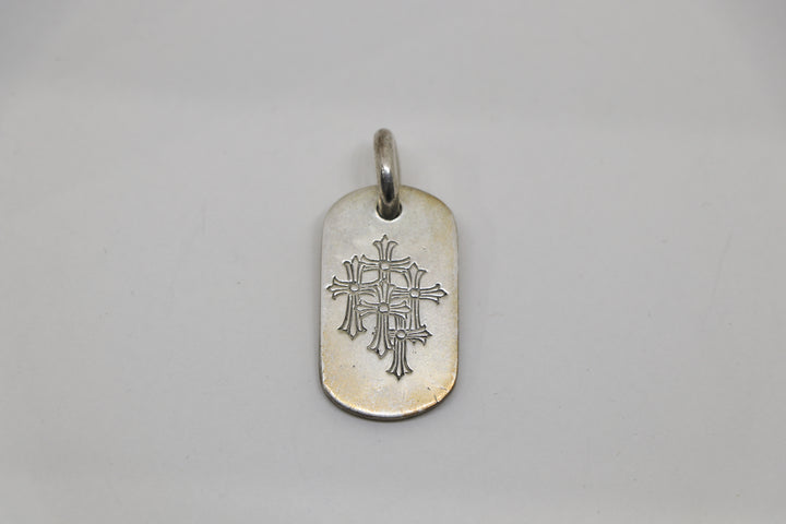 Chrome Hearts Cemetery Dog Tag Pendant .925 Silver 1998 | AVNTGRDNY NYC