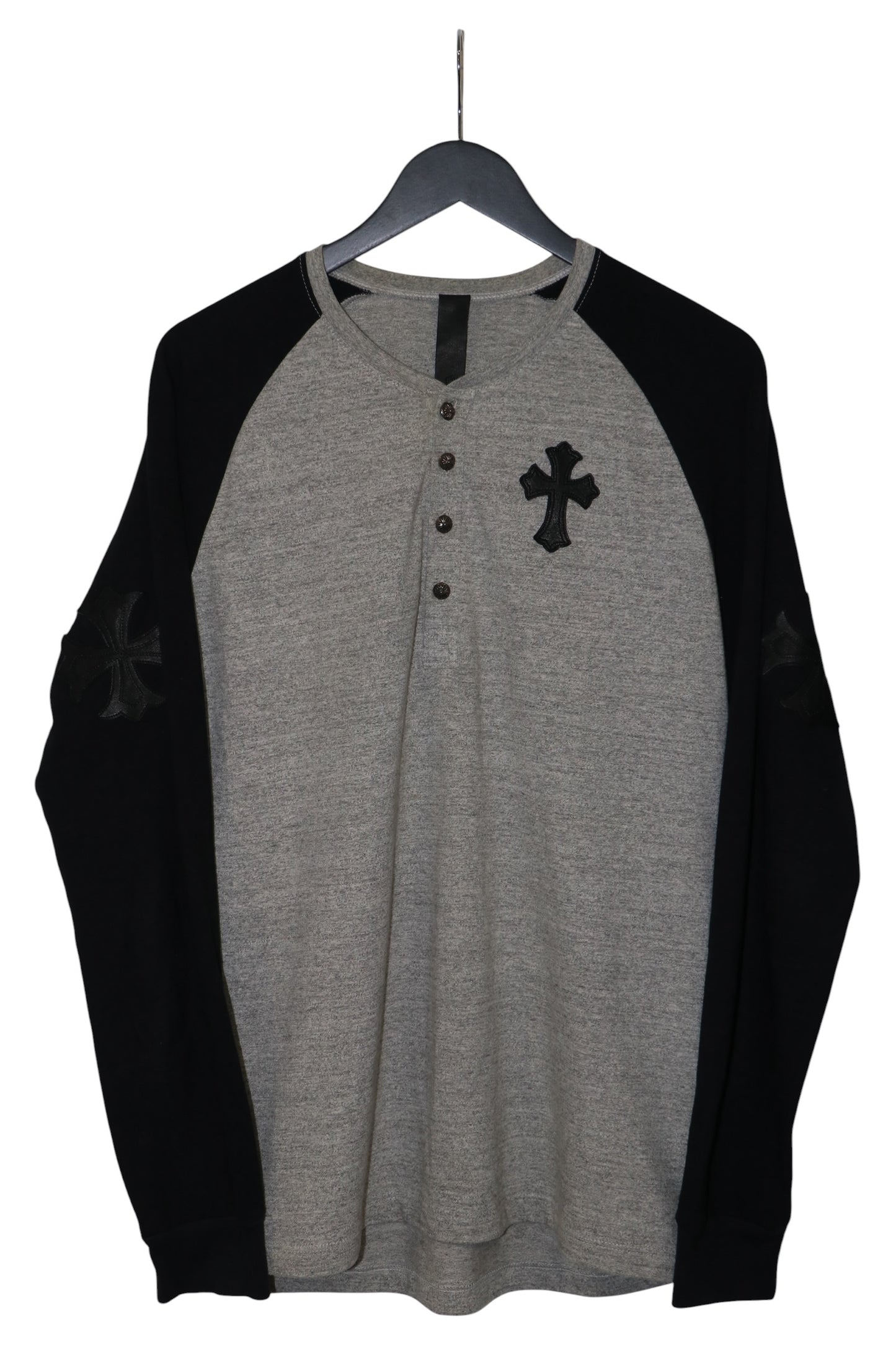 Chrome Hearts Leather Patch Henley Size L| AVNTGRDNY NYC