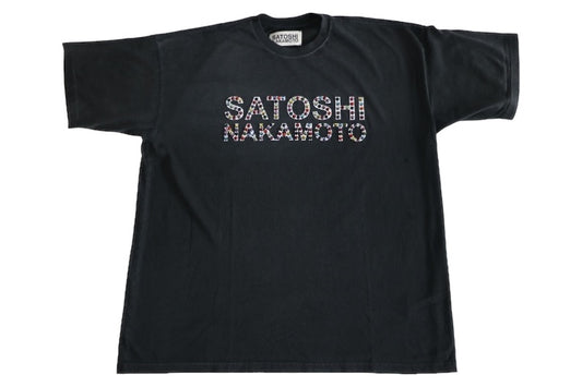 Satoshi Nakamoto Studded Logo Tee