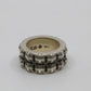 Chrome Hearts Double Pete Punk Ring Size 8