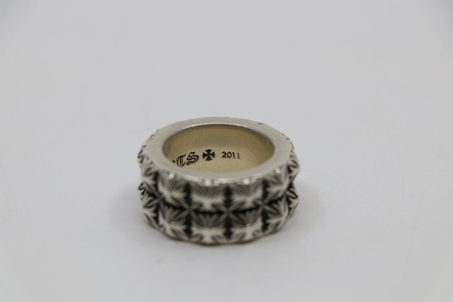 Chrome Hearts Double Pete Punk Ring Size 8