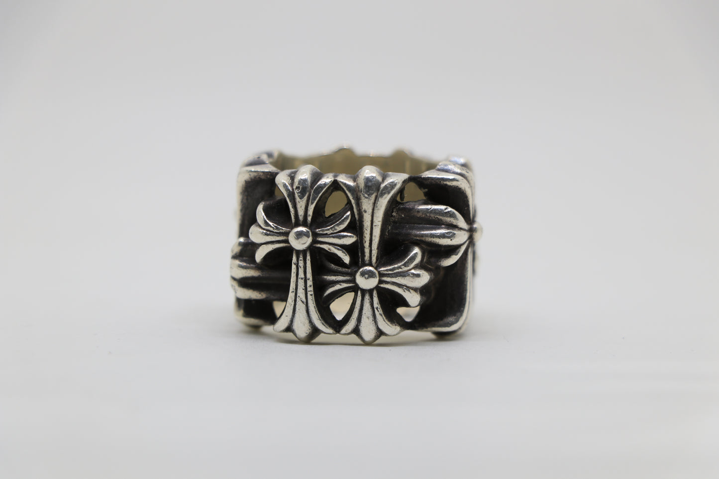 Chrome Hearts Square Cemetery Ring Size 13 Sterling Silver | AVNTGRDNY NYC