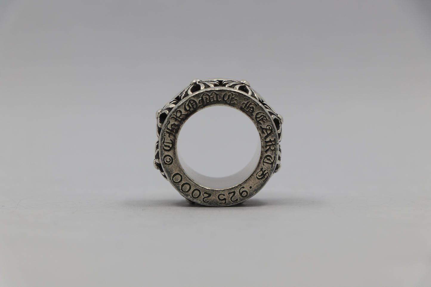 Chrome Hearts CH X Spinner Ring Size 6 Sterling Silver | AVNTGRDNY NYC