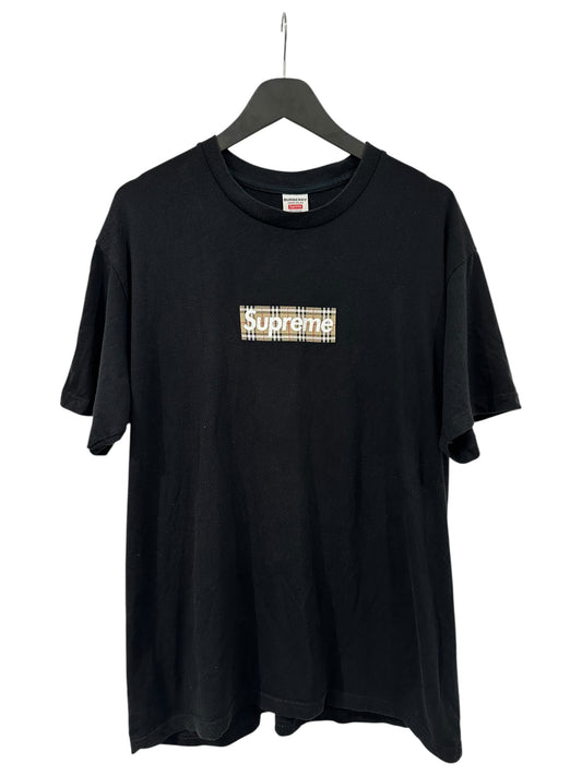 Supreme Burberry Box Logo Black Size L