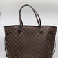 Louis Vuitton Neverfull MM Damier Ebene Rose Ballerine Bag