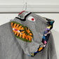 Bape MULTI CAMO NYC LOGO SHARK FULL ZIP HOODIE Sz M
