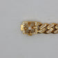 Chrome Hearts 22K Gold CH X Box ID Classic Link Bracelet Pavé Diamonds 20 Link