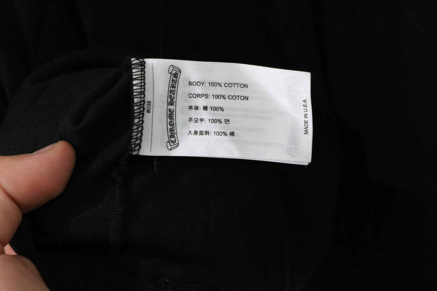 Chrome Hearts Neck Logo Longsleeve Black Size XL Cotton | AVNTGRDNY NYC