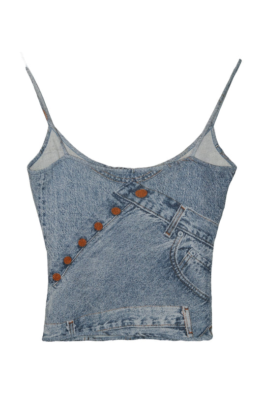 Christian Dior Denim Tank Top