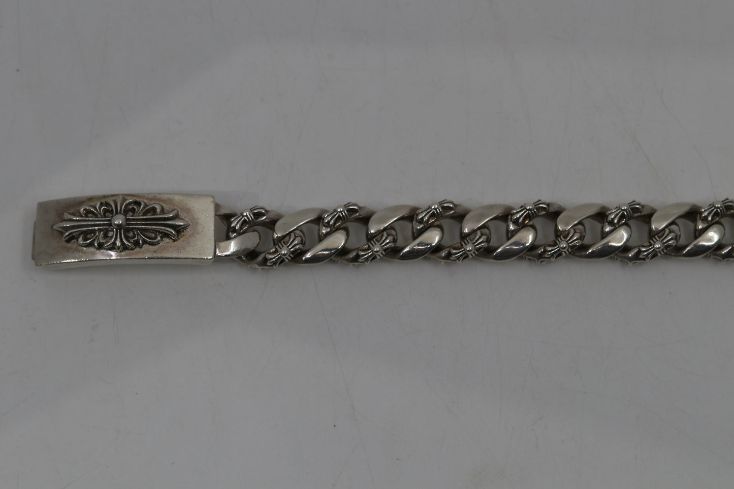 Chrome Hearts Floral ID Fancy Link Bracelet