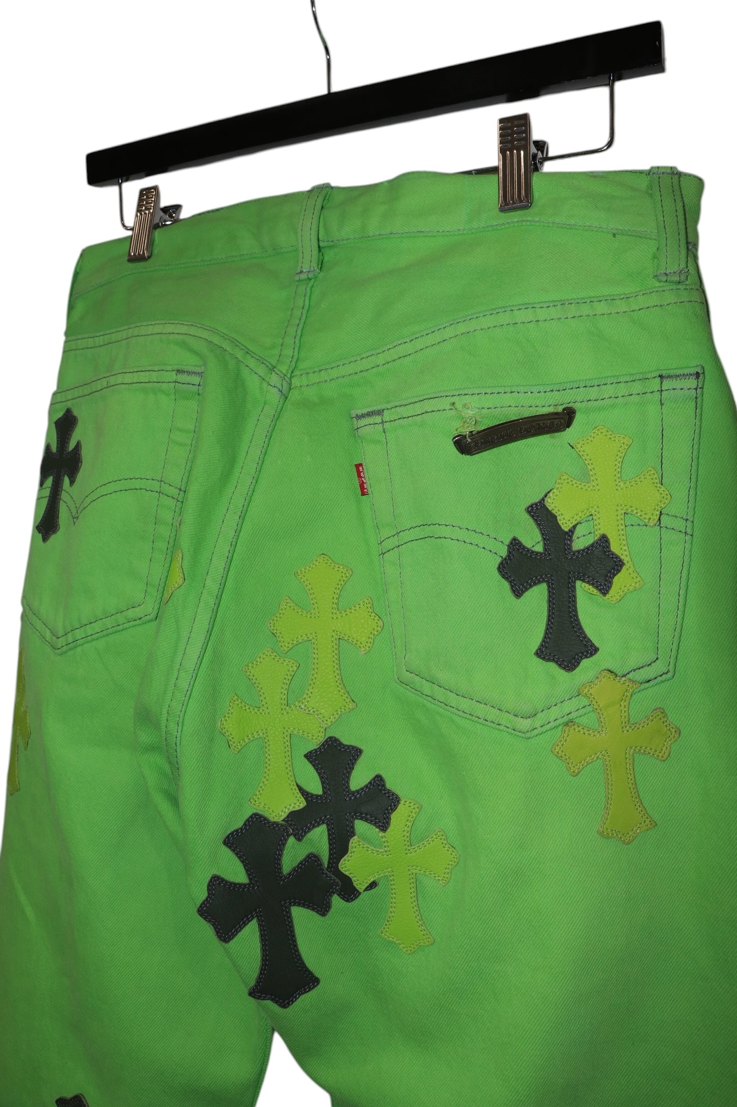 Chrome Hearts Matty Boy Sex Records 45 Patch Cross Jeans Size 31| AVNTGRDNY NYC
