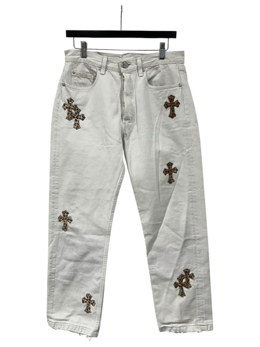 Chrome Hearts Leopard Patch Jeans Size 30
