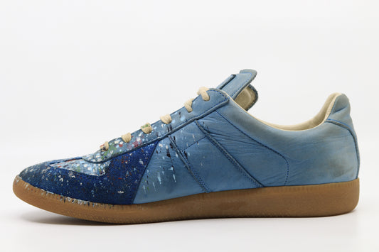 Maison Margiela Replica Blue Paint Splatter Size 44