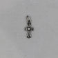 Chrome Hearts Baby Fat Charm Silver with Pavé Blue Sapphires | AVNTGRDNY NYC