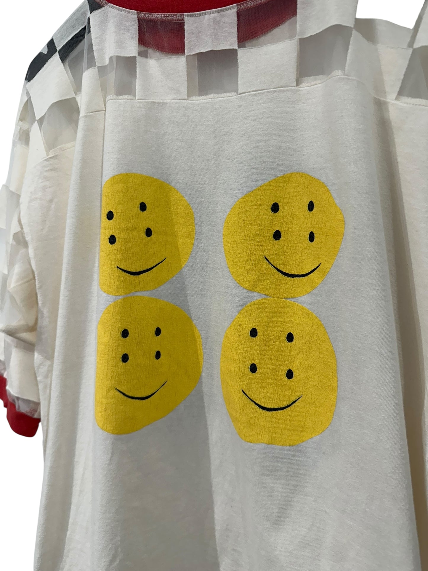 Kapital Smiley Sheer T-Shirt Size XL