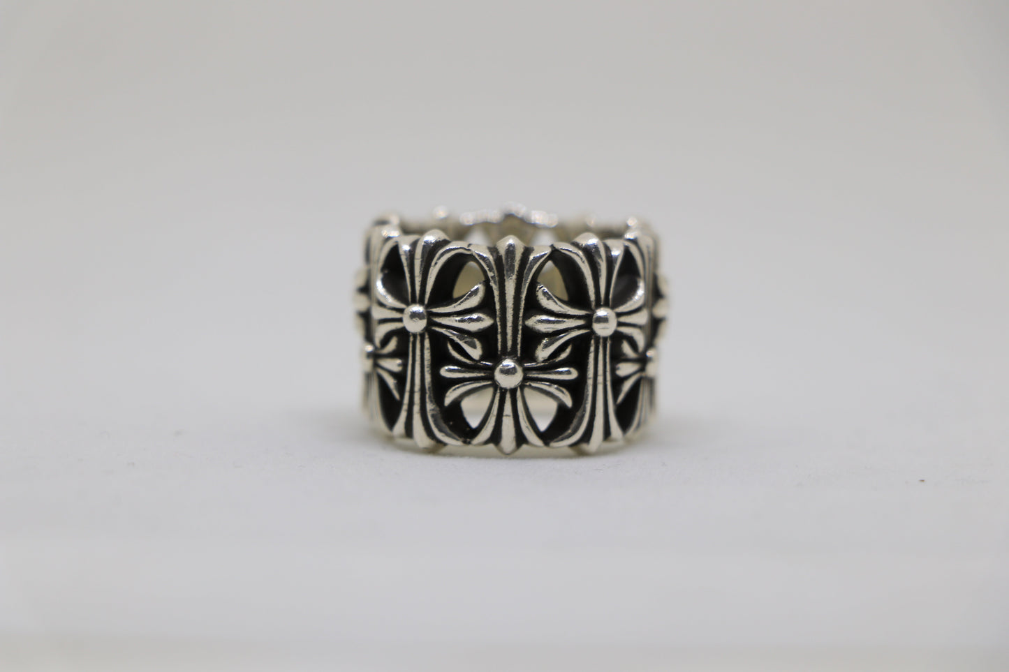 Chrome Hearts Round Cemetery Ring Size 8.5 Sterling Silver| AVNTGRDNY NYC