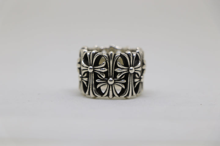 Chrome Hearts Round Cemetery Ring Size 8.5 Sterling Silver| AVNTGRDNY NYC