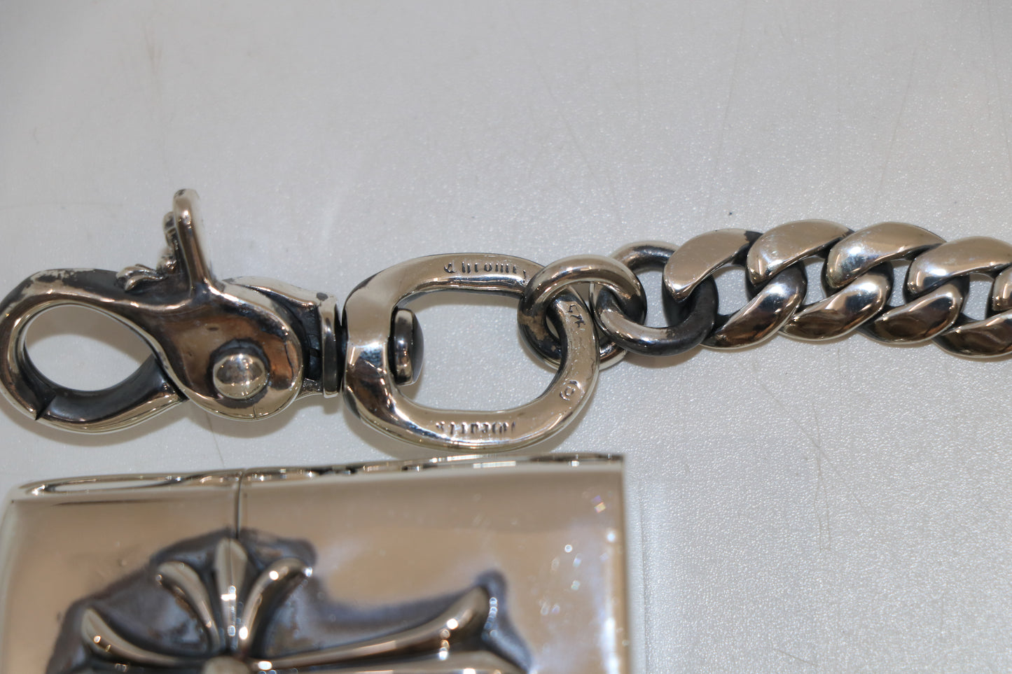 Chrome Hearts Zippo Wallet Chain 28”