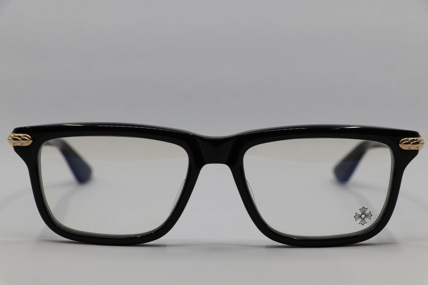 Chrome Hearts Little Dinger Glasses Gloss Black 18K Gold Plated Hardware New | AVNTGRDNY NYC