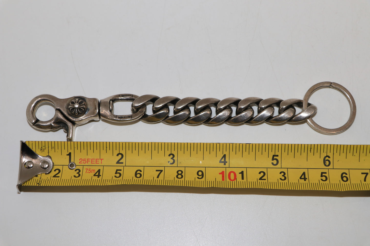 Chrome Hearts Lobster Clasp Classic Link Keychain