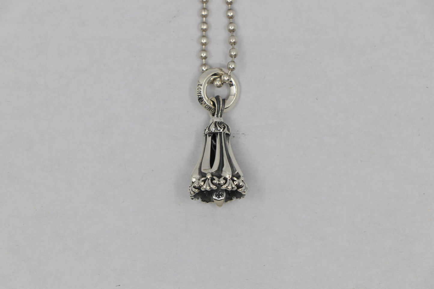 Lone Ones Mating Flight Pendant Chrome Bell Small .925 Sterling Silver | AVNTGRDNY NYC
