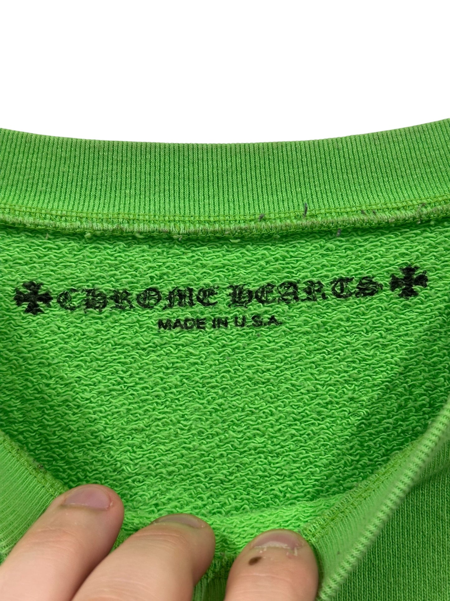 Chrome Hearts Matty Boy Sex Records Crewneck Size XL Green Cotton | AVNTGRDNY NYC