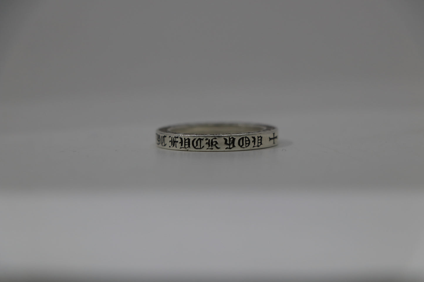 Chrome Hearts 3MM Spacer NYC Fuck You Ring Size 8.5