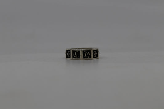 Chrome Hearts Spellout Ring Size 10.5