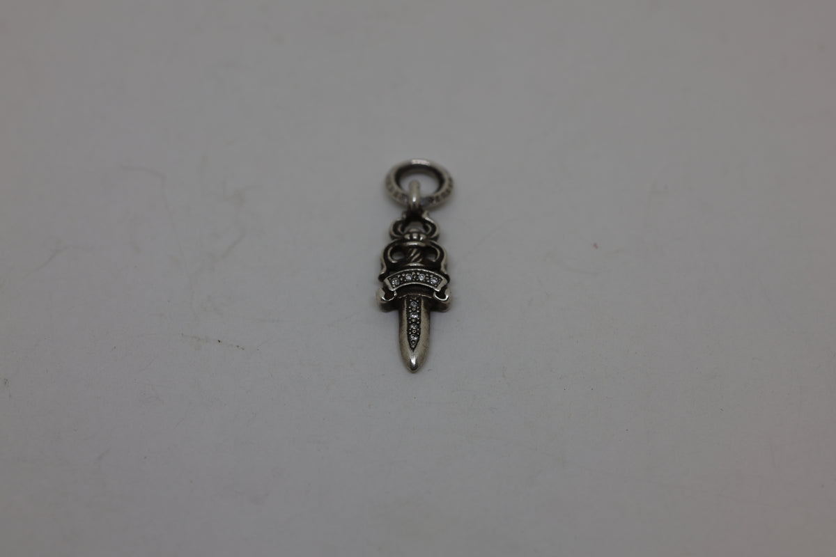 Chrome Hearts #5 Dagger Pendant with Pavé Diamonds | AVNTGRDNY NYC
