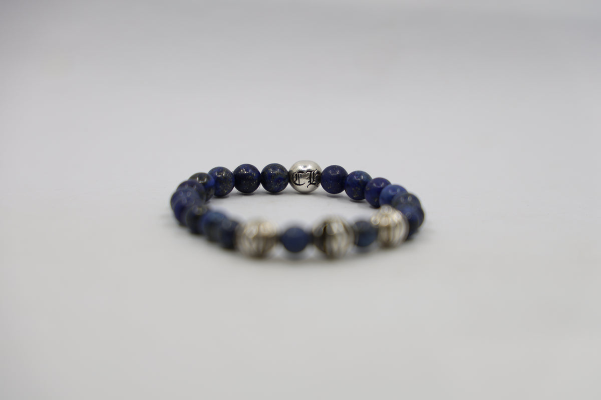 Chrome Hearts Lapis Lazuli Beaded Bracelet Pre-Owned Good Condition| AVNTGRDNY NYC