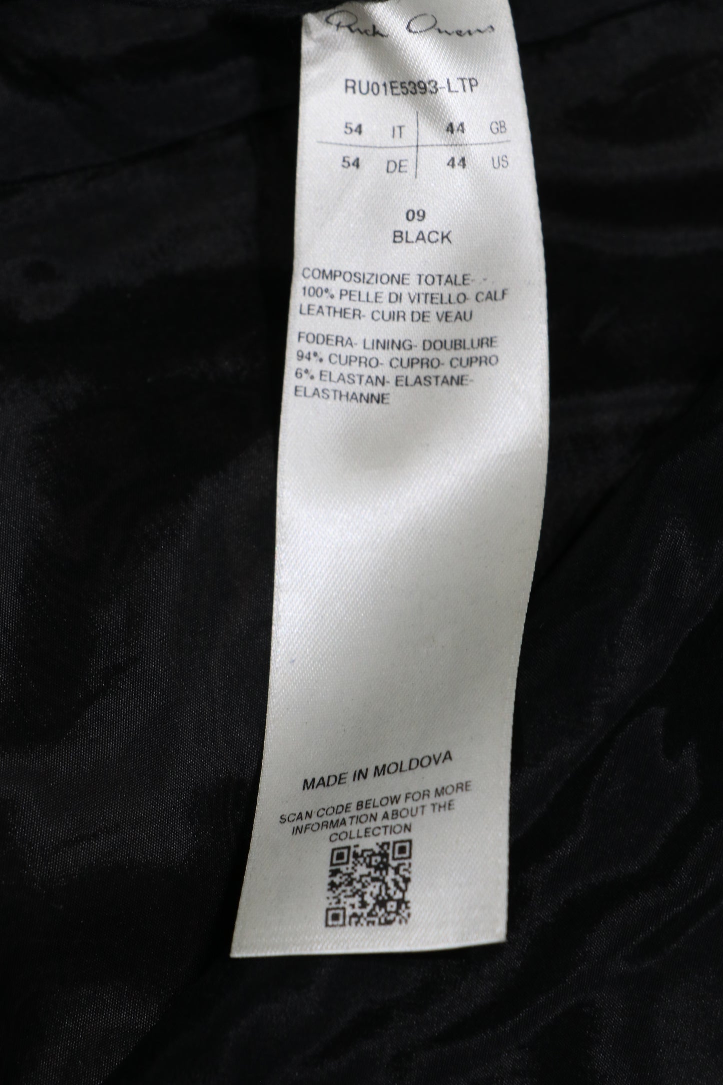 Rick Owens Hollywood Leather Pants Size 54 Black Lamb Leather | AVNTGRDNY NYC