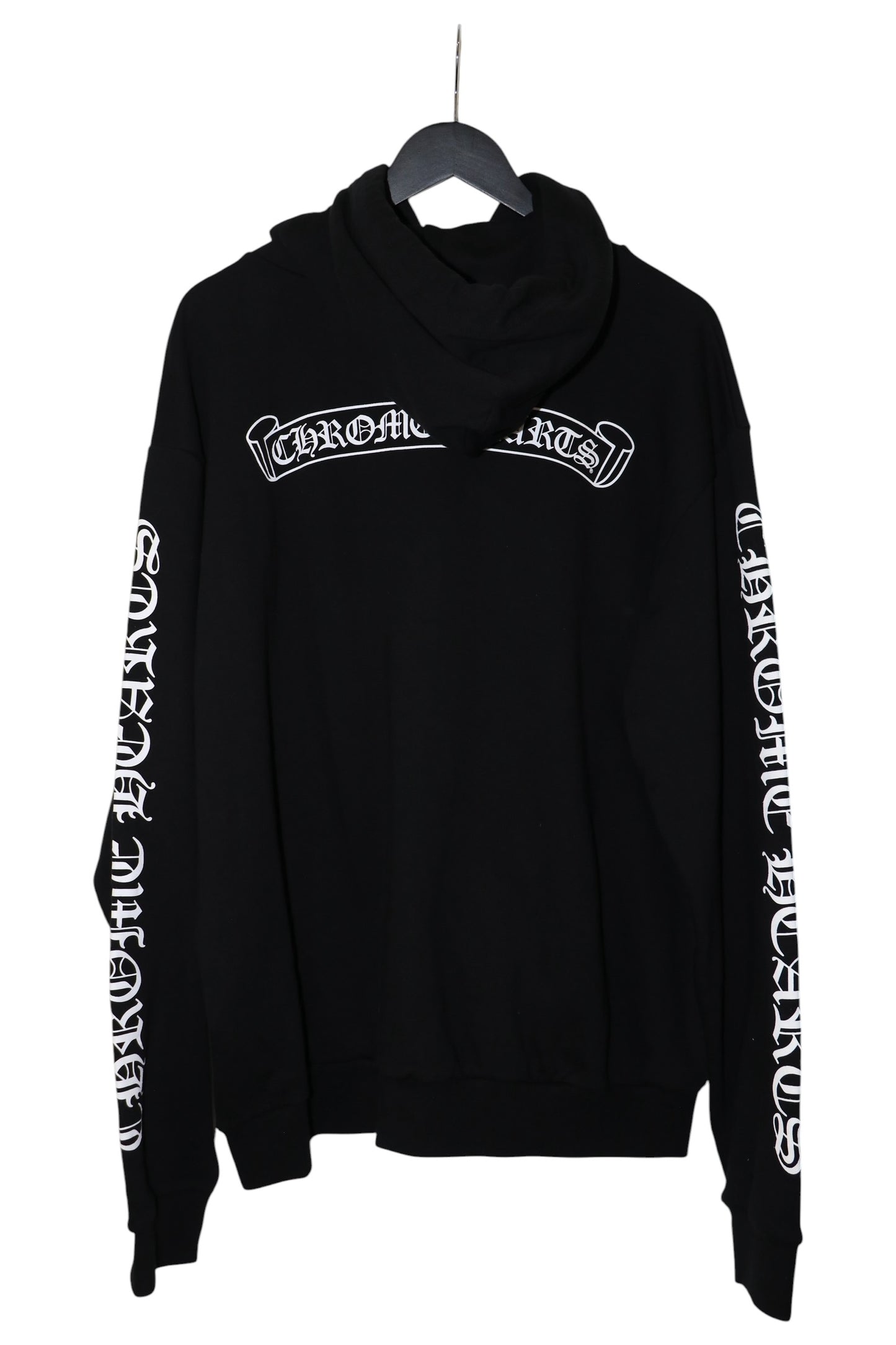 Chrome Hearts Black Scroll Logo Pullover Hoodie Size L | AVNTGRDNY NYC