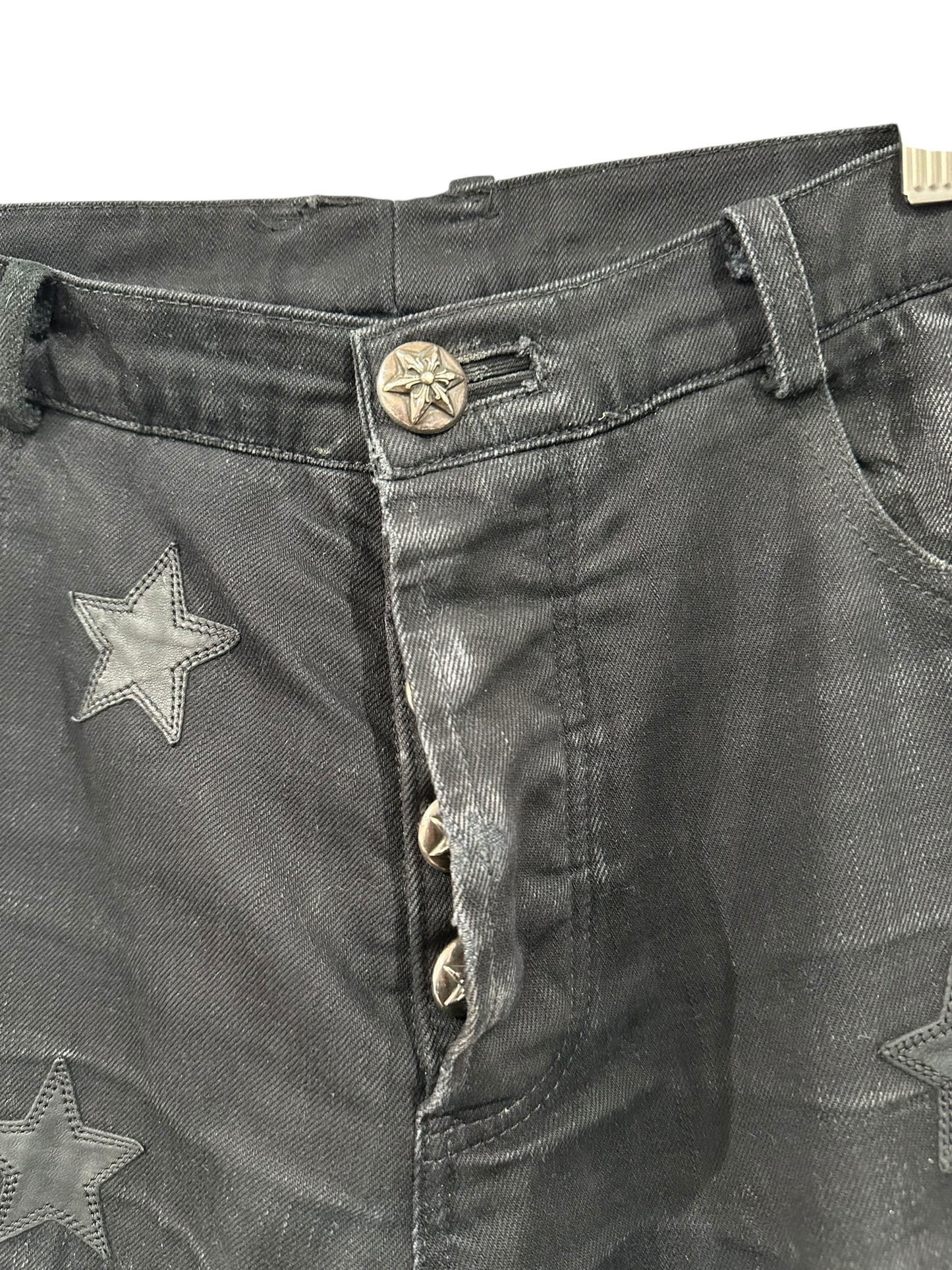 Chrome Hearts Fleur Knee Star Patch Jeans Size 33