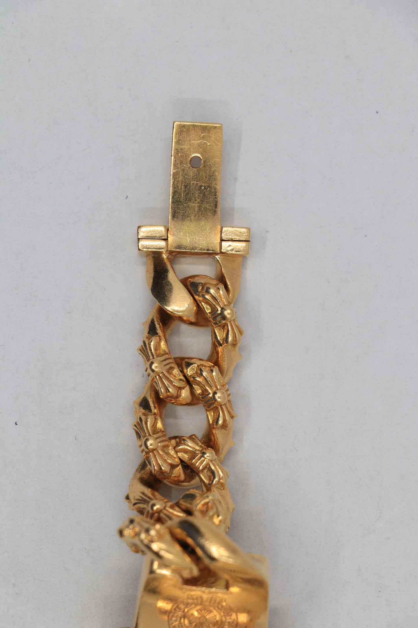 Rolex Day-Date on 22K Gold Chrome Hearts Extra Fancy Link Bracelet with Pavé Diamonds | AVNTGRDNY NYC