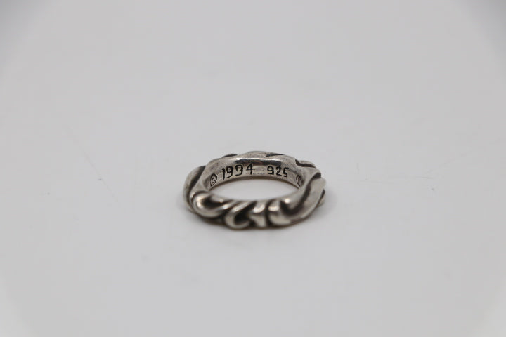 Chrome Hearts Scroll Ring .925 Sterling Silver Size 4US