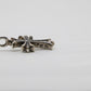 Chrome Hearts Tiny Fat Cross Pendant Pave Diamonds Sterling Silver | AVNTGRDNY NYC