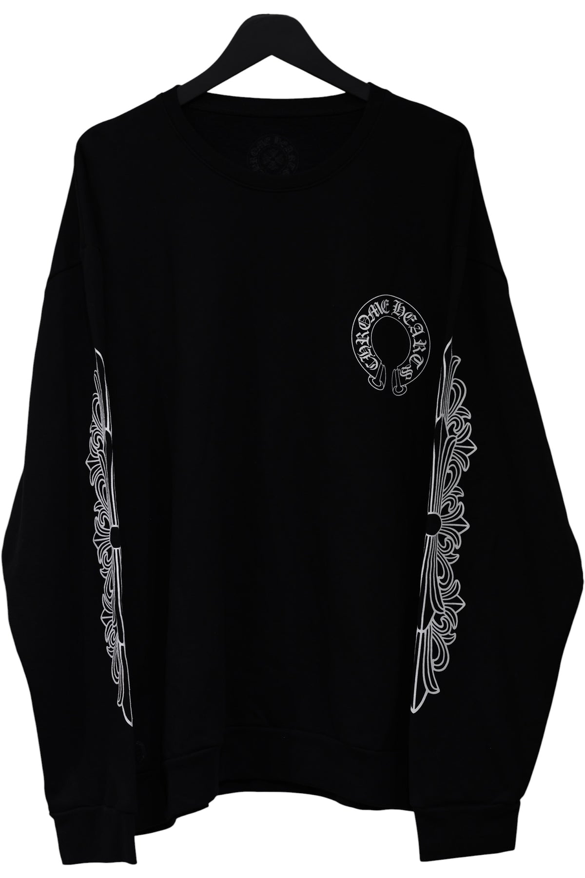 Chrome Hearts Horseshoe Floral Crewneck Black Size XXL| AVNTGRDNY NYC