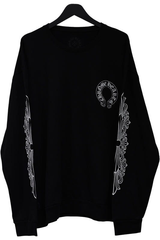 Chrome Hearts Horseshoe Floral Crewneck Black Size XXL| AVNTGRDNY NYC