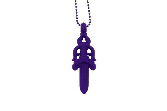 Chrome Hearts Silicone Rubber Dagger Pendant Purple