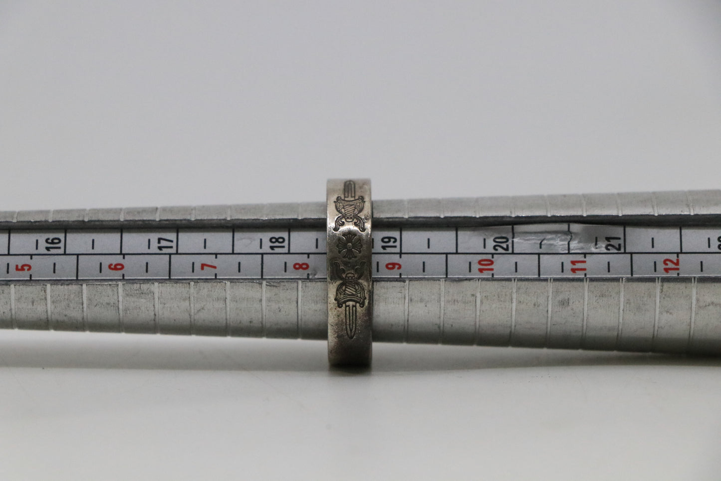 Chrome Hearts 6MM Dagger Spacer Ring Size 8.5