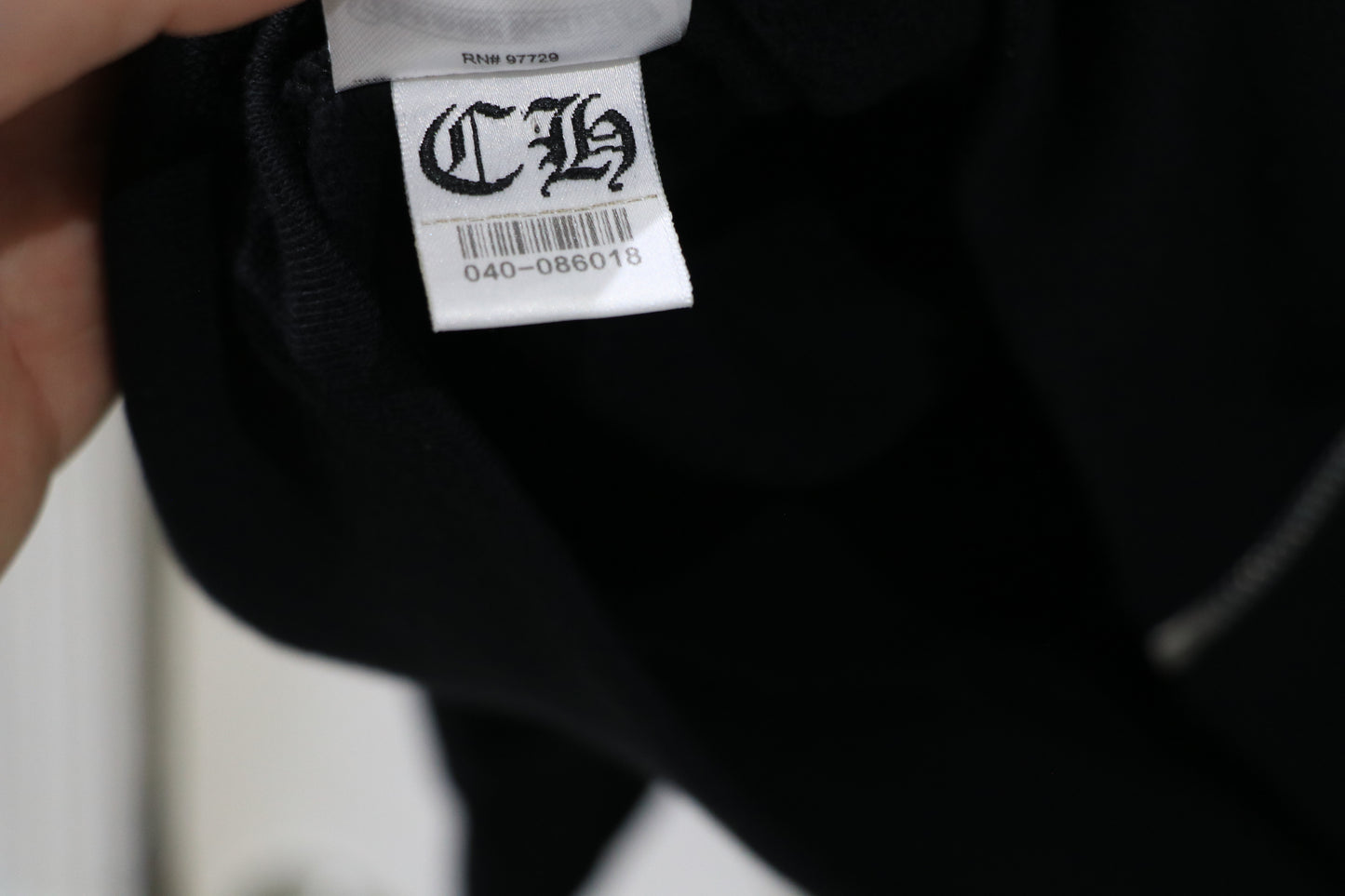 Chrome Hearts Eye Chart Zip Up Hoodie Black Size XL New | AVNTGRDNY NYC
