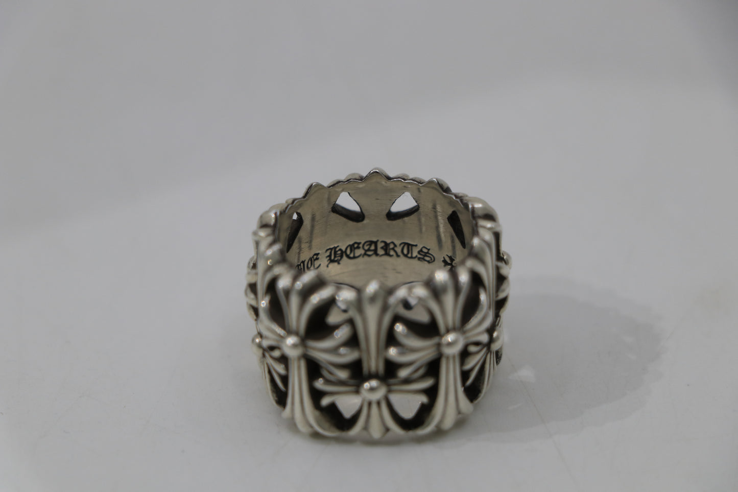 Chrome Hearts Round Cemetery Ring Size 10