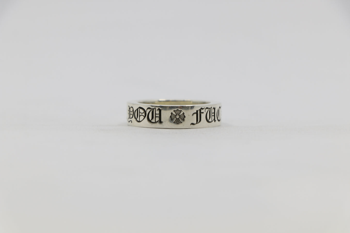Chrome Hearts Fuck You 6MM Spacer Ring Size 8| AVNTGRDNY NYC