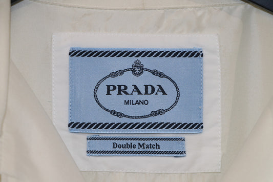 Prada Double Match Flame Silk Shirt Camp Collar Size M 2021 | AVNTGRDNY NYC