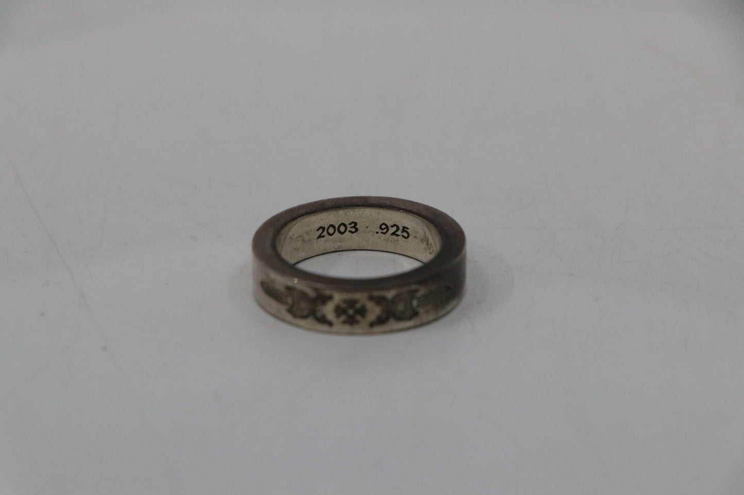 Chrome Hearts 6MM Dagger Spacer Ring Size 8.5