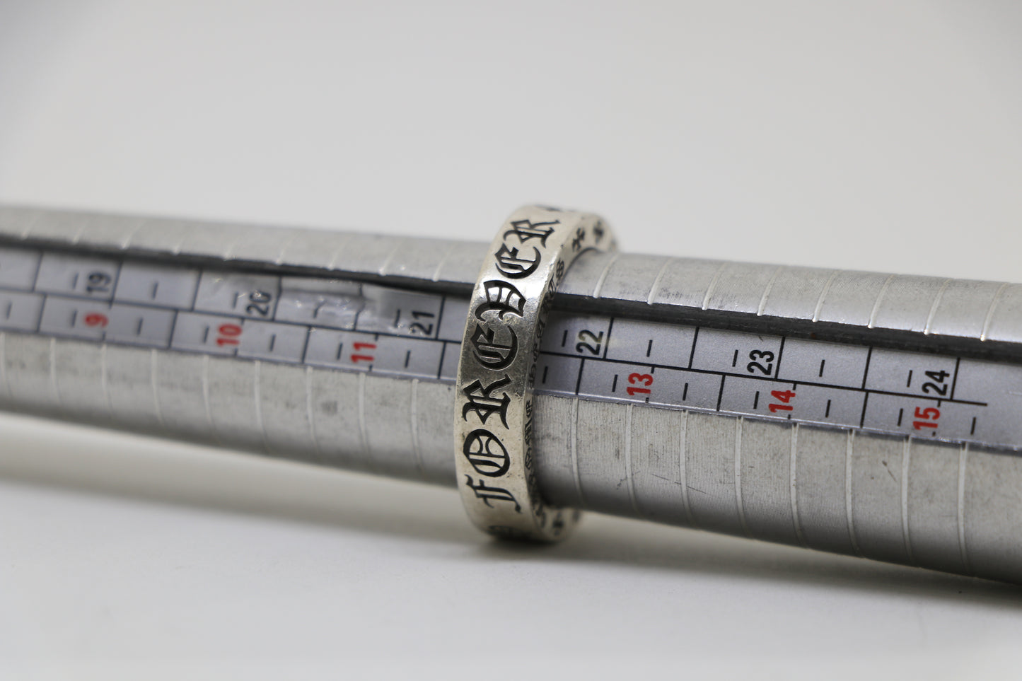 Chrome Hearts 6MM Spacer Ring “Forever” Size 12 Sterling Silver | AVNTGRDNY NYC