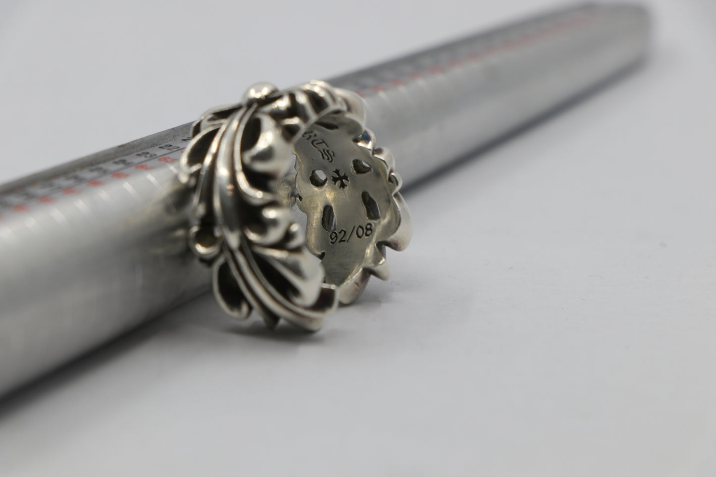 Chrome Hearts Double Floral Ring Size 10.5 Silver | AVNTGRDNY NYC